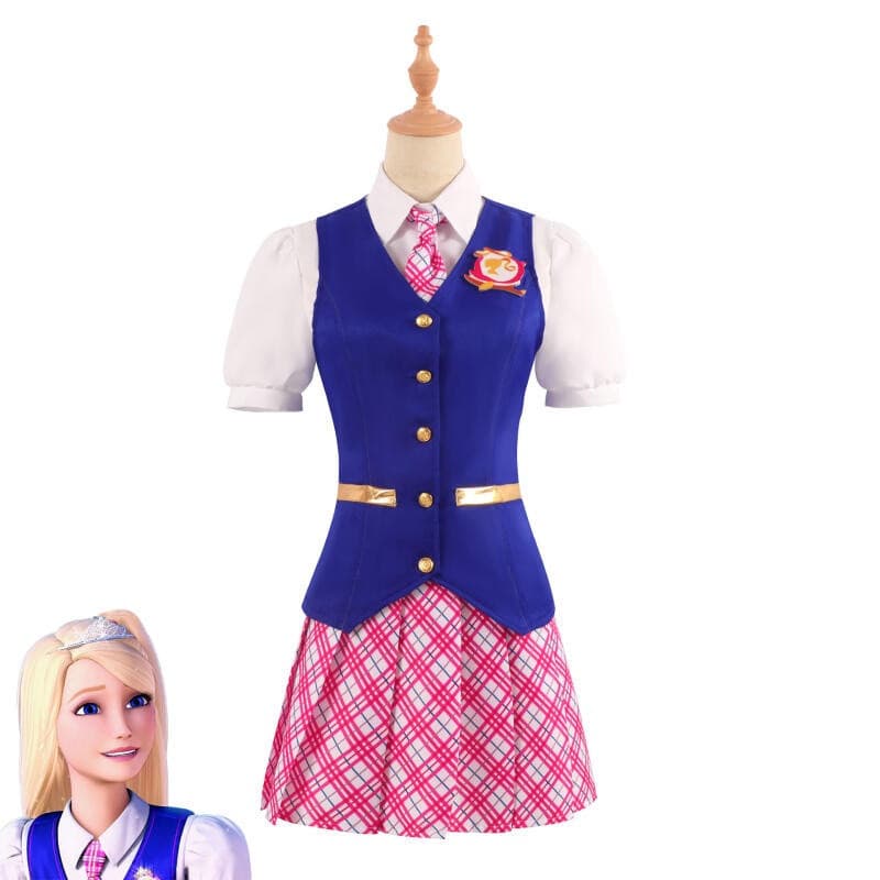 【Fantasia de Barbie de Filme de Ação ao Vivo, Princesa, Fantasia, Academia, Escola Delancey, Vestido】=