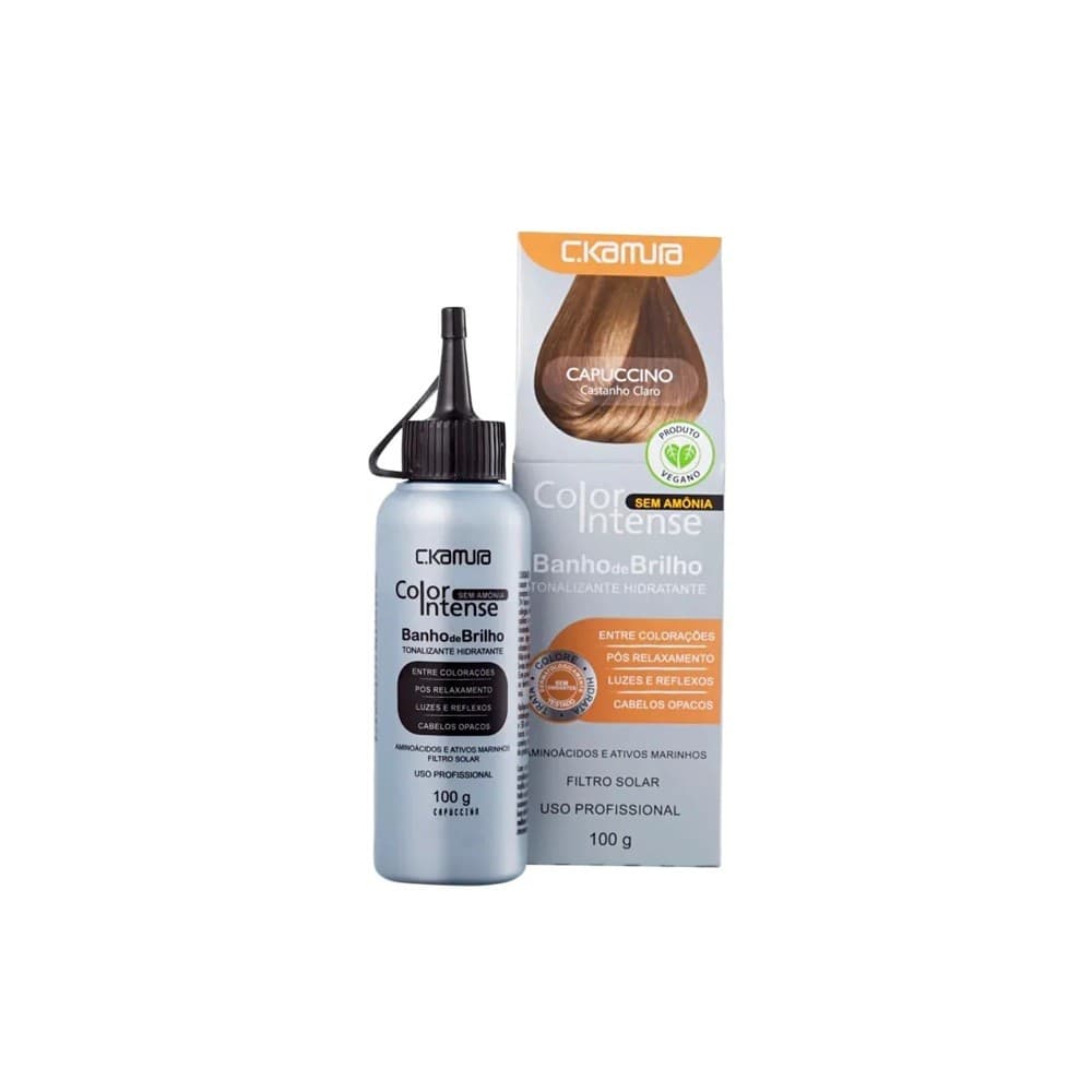 Tonalizante C.Kamura Color Intense Capuccino Castanho Claro 100g