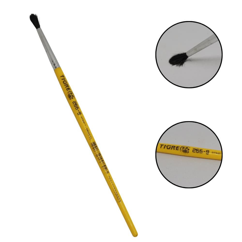 Pincel para Pintura Desenhos e Detalhes Tigre 266-8 Redondo