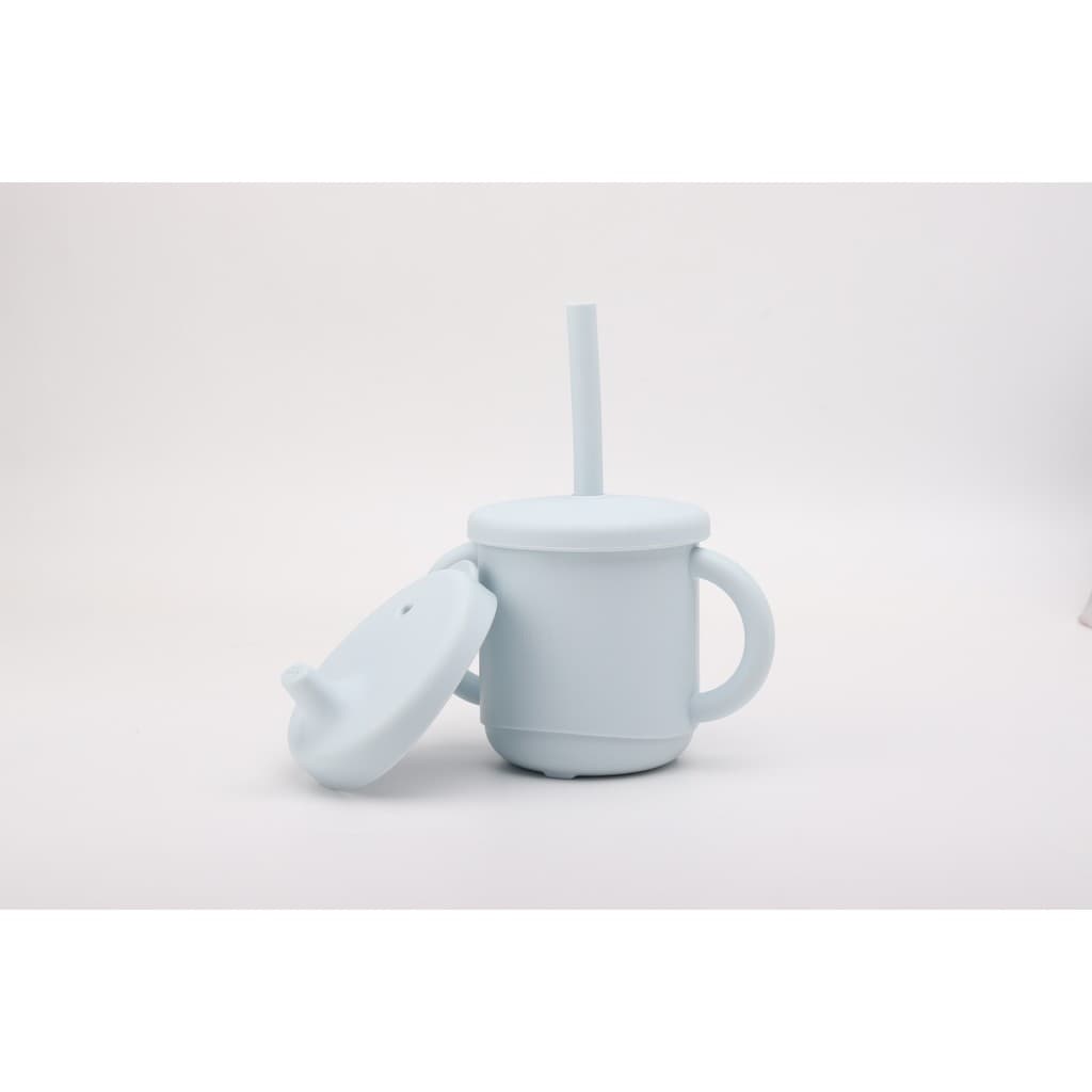 Copo de Treinamento Petit Pia Silicone 2 em 1 com Alça + Canudo e Bico