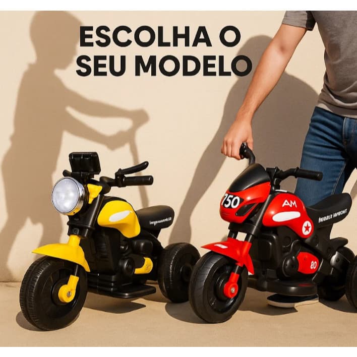 Moto Esportiva Elétrica Mini Infantil Daily 6v Resistente Carregador Diversão Educativo Estimulo