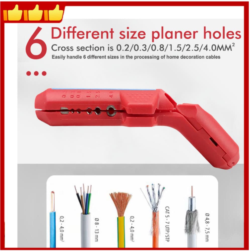 Descascador De Fios Preciso , Leve , Eletricista , Eficiente , Portátil , Multifuncional , Ferramenta De Descascamento D