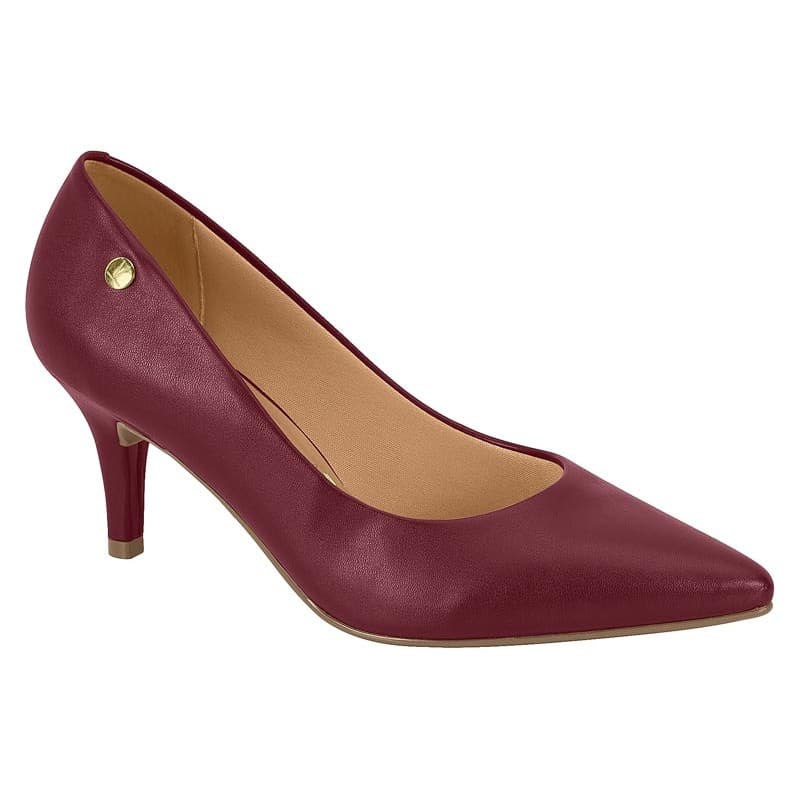 Scarpin Fem Vizzano Salto Médio Fino 1185702 Couro Sintético