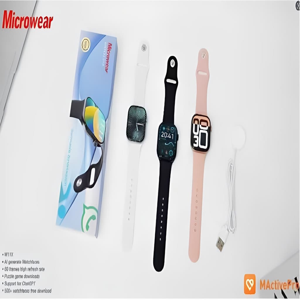 Relogio inteligente 11 Pro Smartwatch 11X Serie 10 Chat GPT 1GB Foto Musica IP68 Termometro Siri