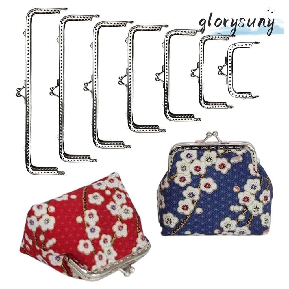 GLORYSUNY Armação Para Bolsa Fecho , Vintage Metal Mini Bag Hardware Kiss Lock Making