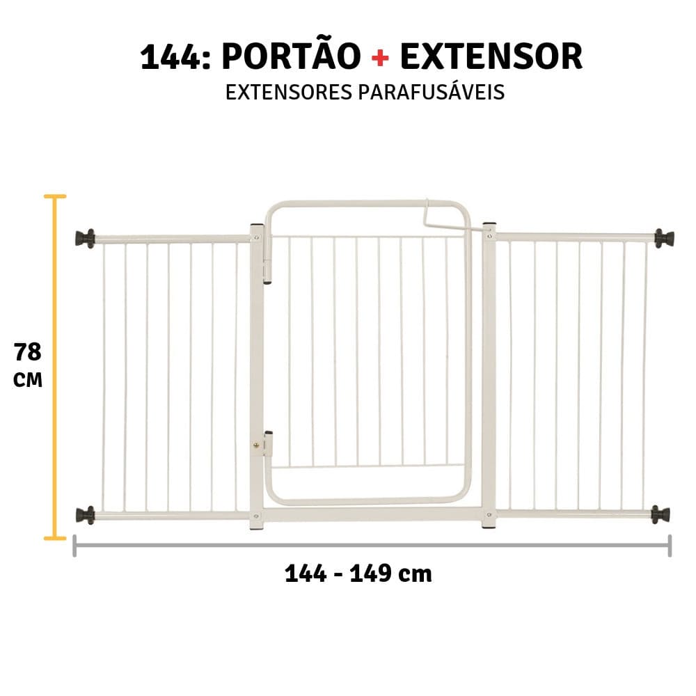 Grade Cachorro para Seguraça e Proteção de Criança 144 A 149