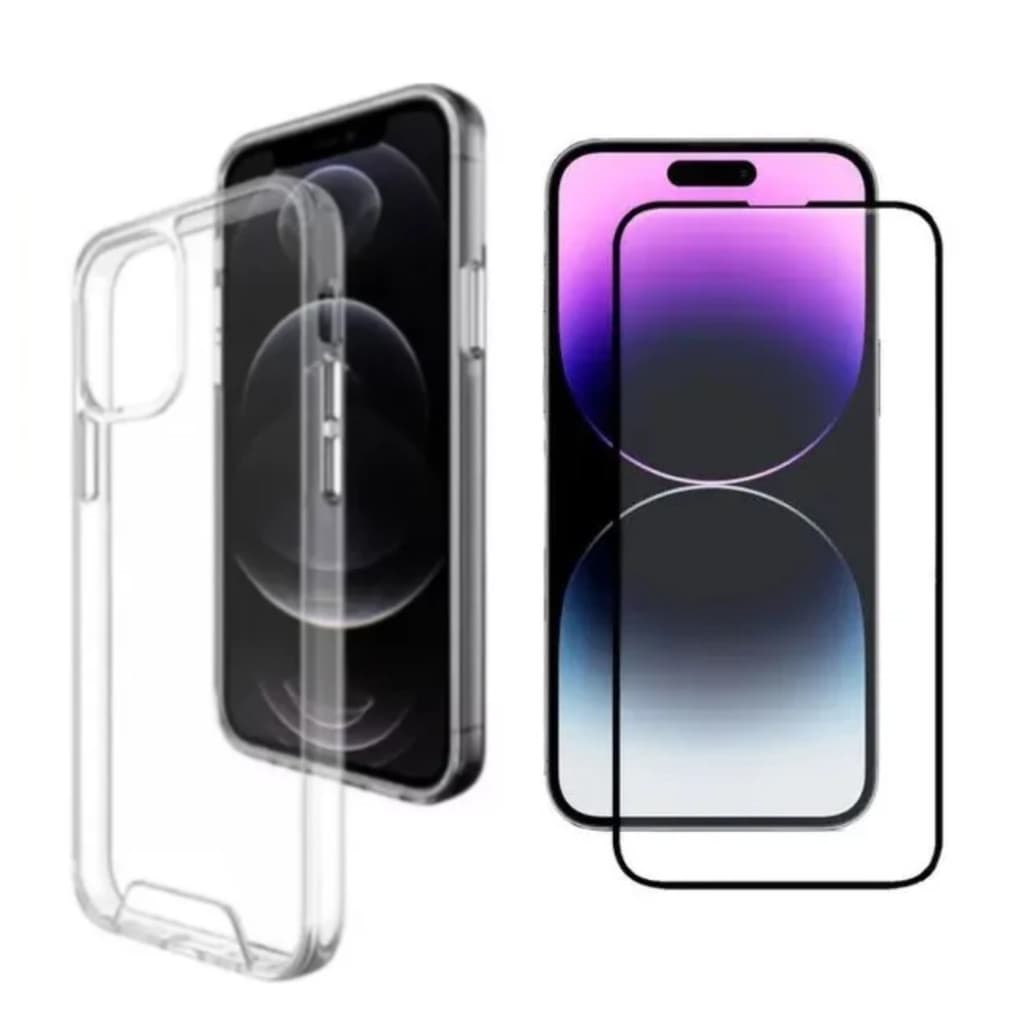 Capa Para iPhone 14 Pro Max Acrilica + Película 3D+ Película Câmera