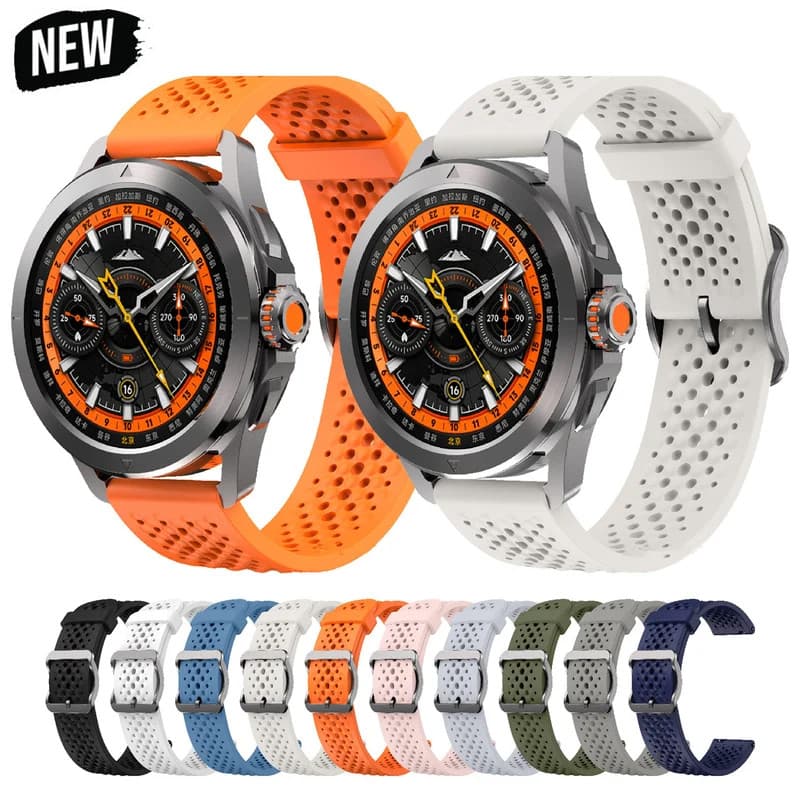 Pulseira de 22mm para POLAR Vantage V3 V2 M2 M Múltiplos Buracos À Prova D' Água X2 Pro Titan Respirável relógio do esporte Pulseira