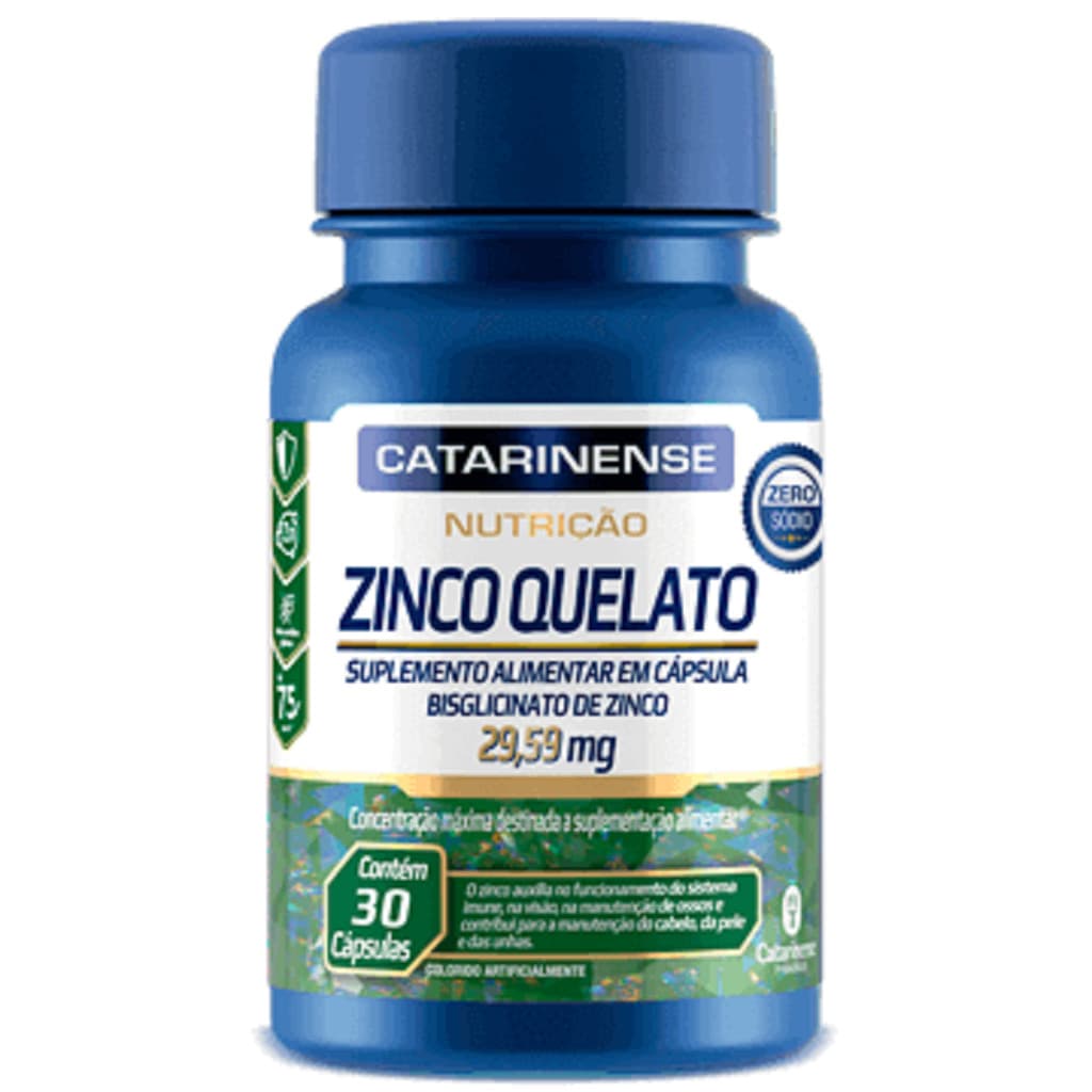Zinco Quelato 30 Cápsulas- Catarinense
