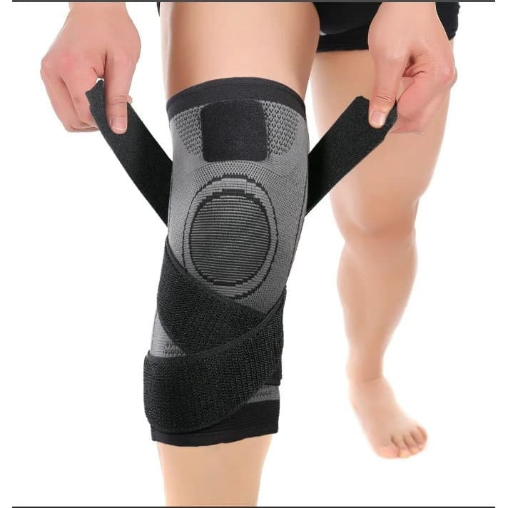 Joelheira Compressão Ajustável Tensor Alívio Para Exercícios