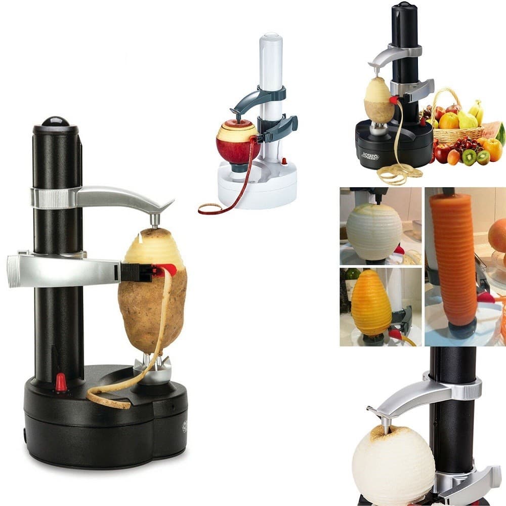 DESCASCADOR ELÉTRICO A PILHA PARA BATATAS FRUTAS E LEGUMES AUTOMÁTICO