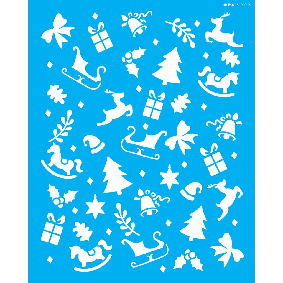 Stencil de Natal Estamparia Natal 20x25 Opa 3005