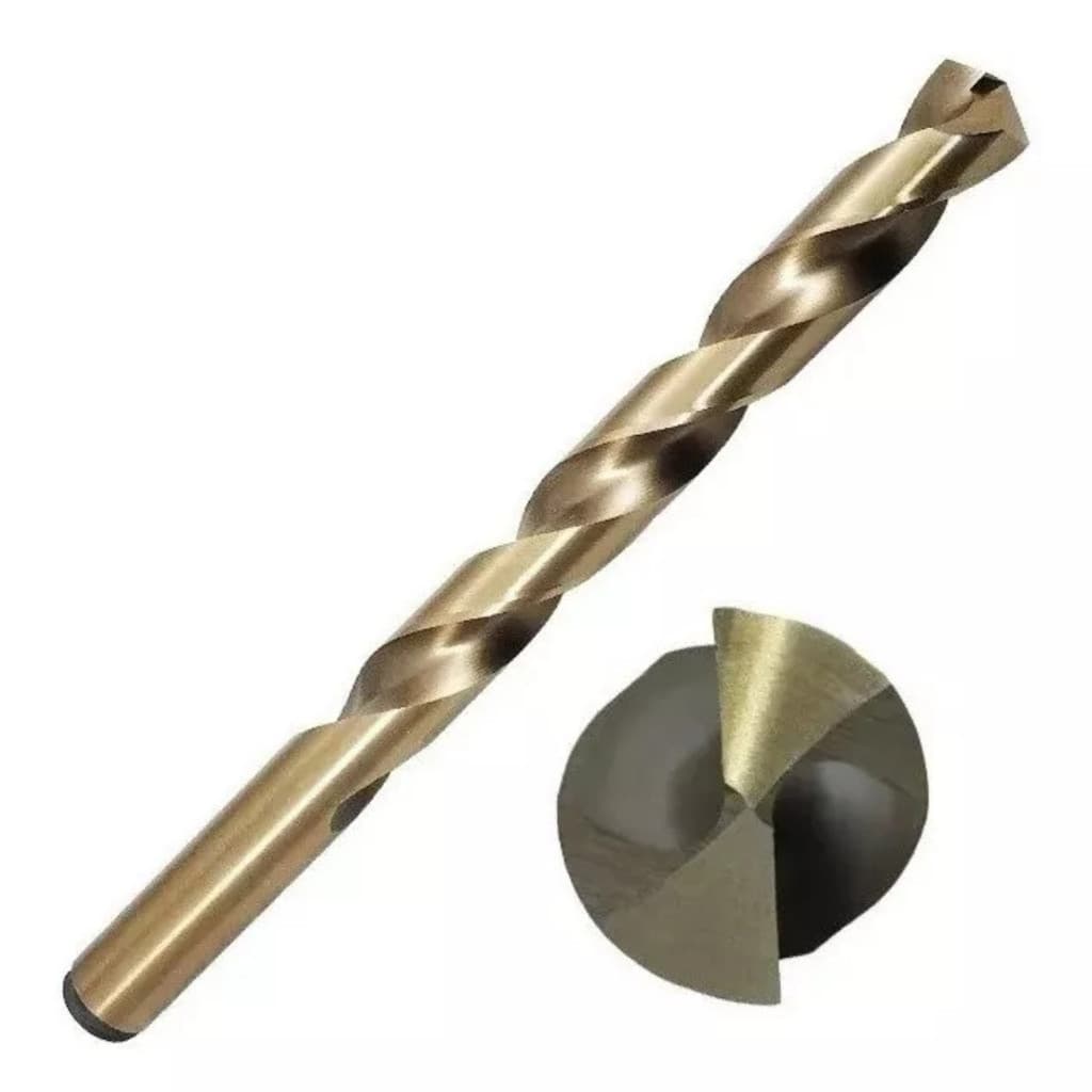 BROCA ACO RAPIDO PROFISSIONAL, COBALTO 5%, METAL DURO E ACO INOX, 8MM, 1PC // MTX