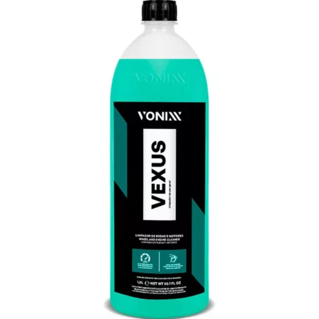 Vonixx Vexus Limpador para Rodas e Motores 1,5L Biodegradável Limpeza Profunda Automotiva Rápida