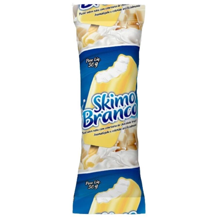 Saco Perolizado p/ Picolé 6,7x19 cm Skimo Branco c/ 290