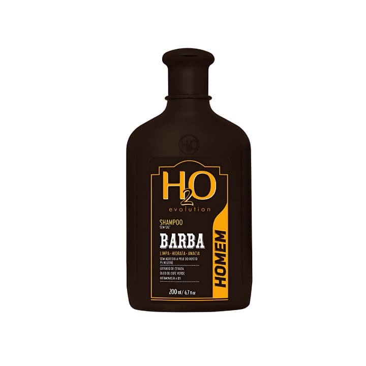 Shampoo Para Barba Homem 200ml - H2O Cosméticos