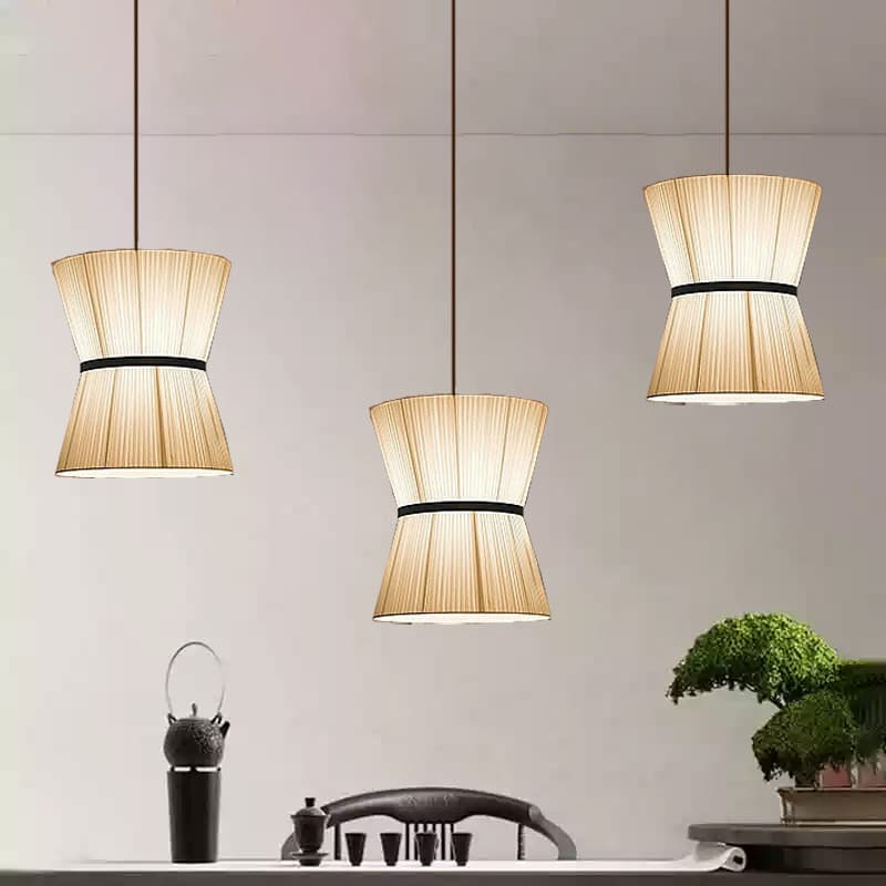 Boêmio Mão Tecido Lustre Estilo Wabi Sabi Decoração Para Casa Lâmpada Pendurada Adequada Sala De Jantar Estar Quarto Est