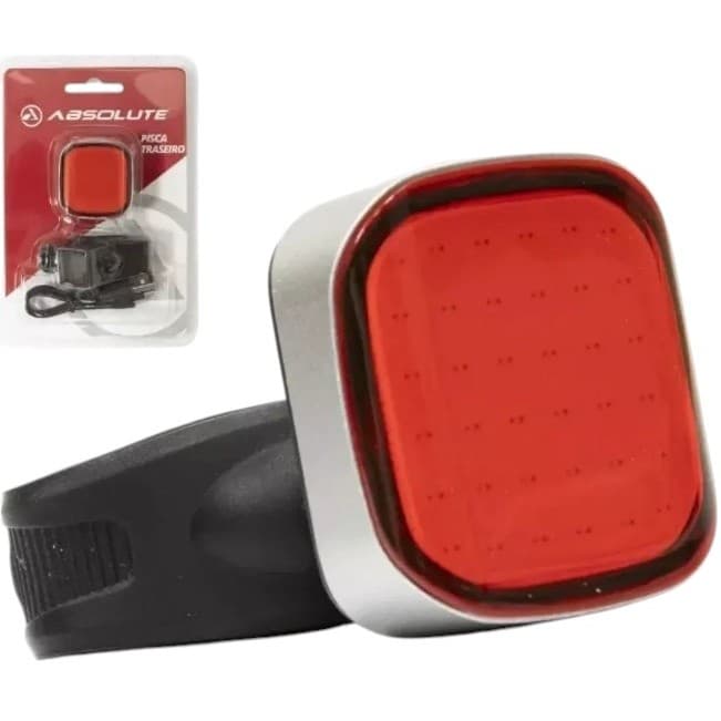 Sinalizador Led Traseiro Bike Absolute Square Pisca USB Mtb