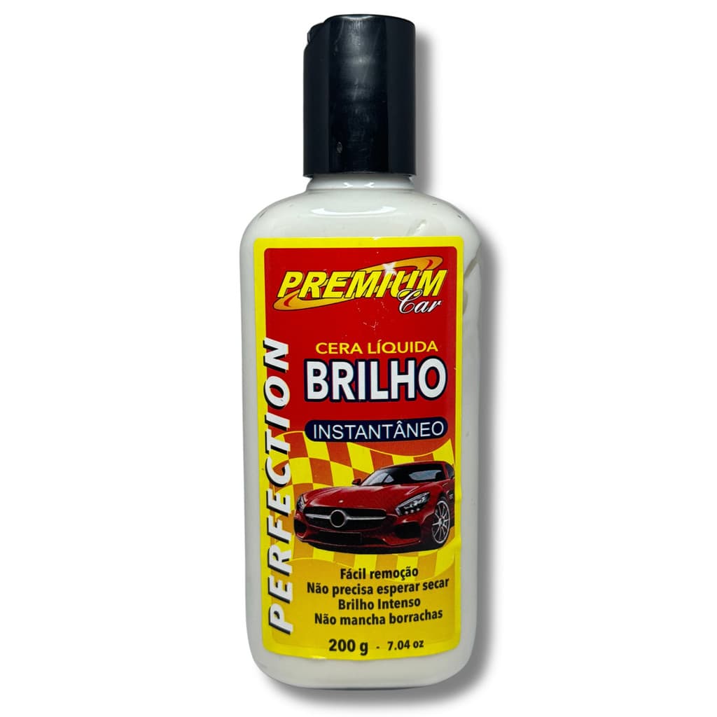 Cera Liquida Brilho Instantâneo Premium Car 200g Perfection