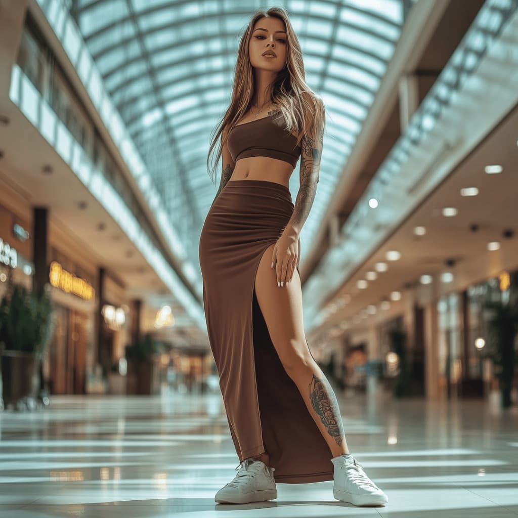 Conjunto Top E  Saia Longa Fenda Modinha Suplex Verão Longuete Blogueira Moda Gringa Feminina