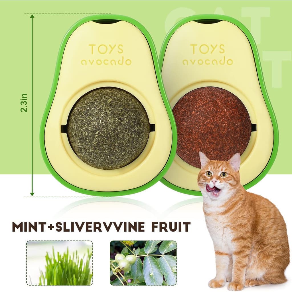 KIT de Abacate De Brinquedo Para Gatos Com Catnip Erva Gato Natural-SULAN SELL