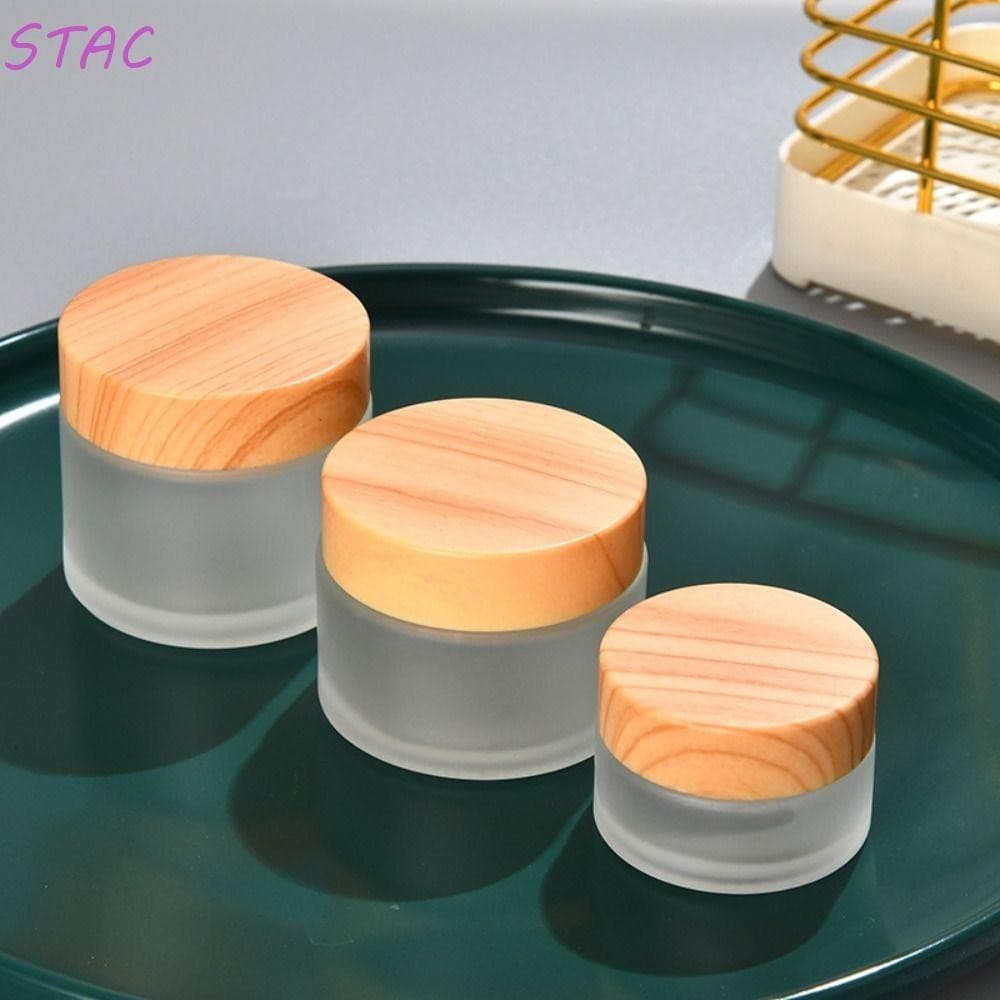 Frascos Cosméticos STAC Para Cuidados Com A Pele , Recipientes , Latas De Viagem , Transparentes De Loção De Grãos Fosco