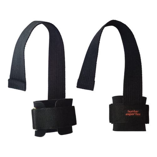 TALA STRAPS MUNHEQUEIRA LUVA MUSCULAÇÃO CROSS TRAINER LPO - PRETO