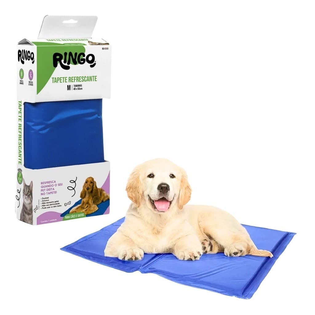 Tapete Pet Gelado Refrescante Verão Para Cães Gatos 50x40cm