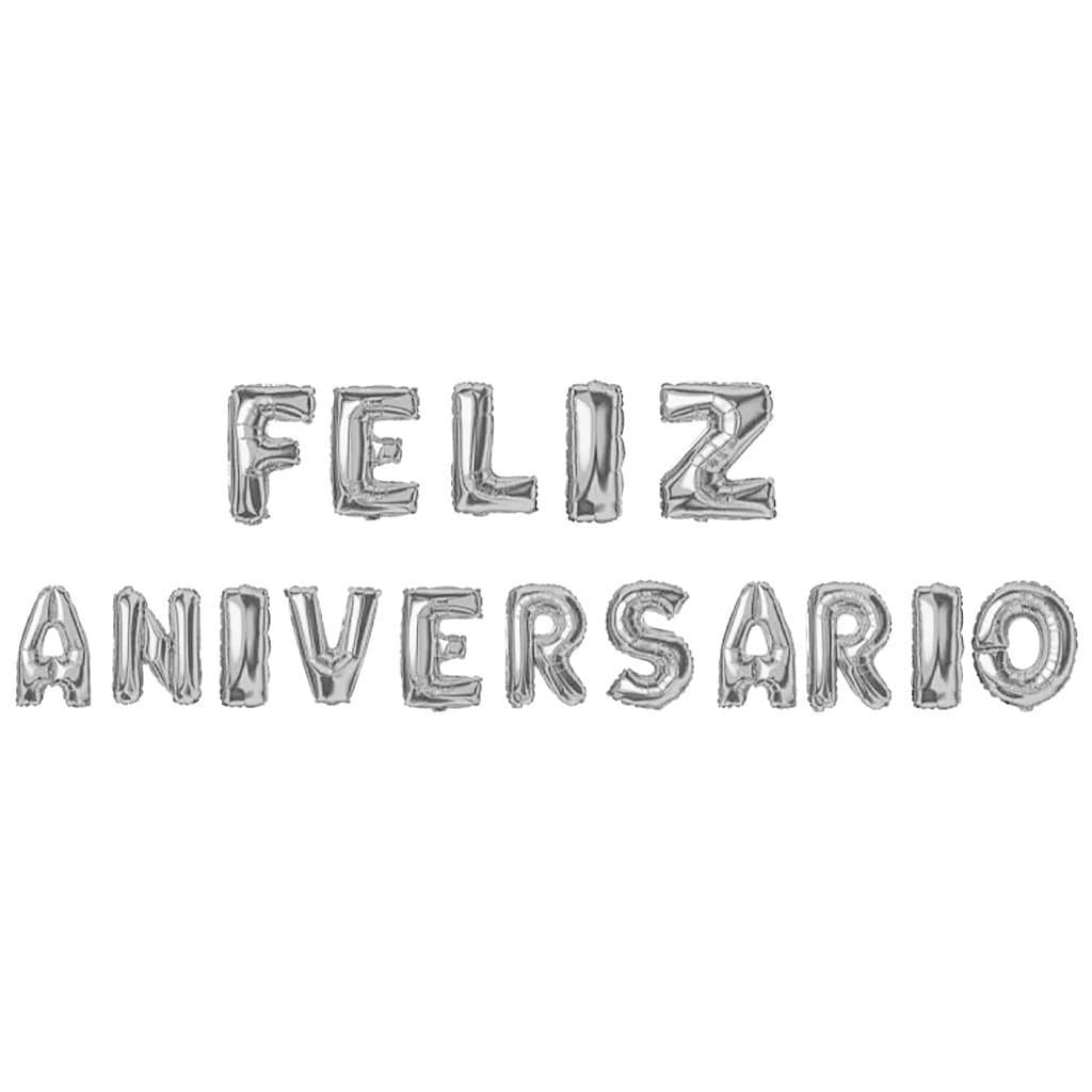 Kit Balão Metalizado Com Letras Feliz Aniversário/ Happy Birthday Para Festa Feliz Aniversário