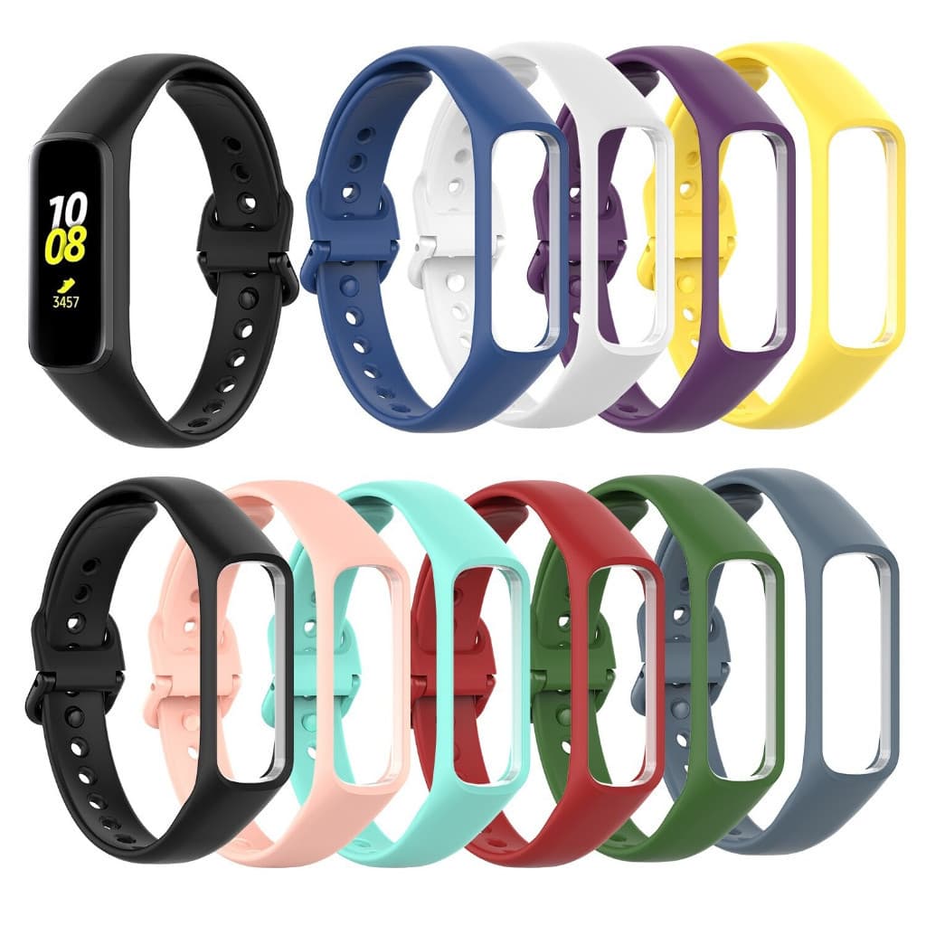 Kit2 Pulseira Sport para Relógio Galaxy FIT-E R375 Silicone Smartband Smartwatch