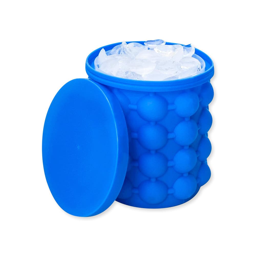 Balde Forma De Gelo Silicone Ice Magic Pratico Ideal Para Viagens, Festas, Eventos Praticos.