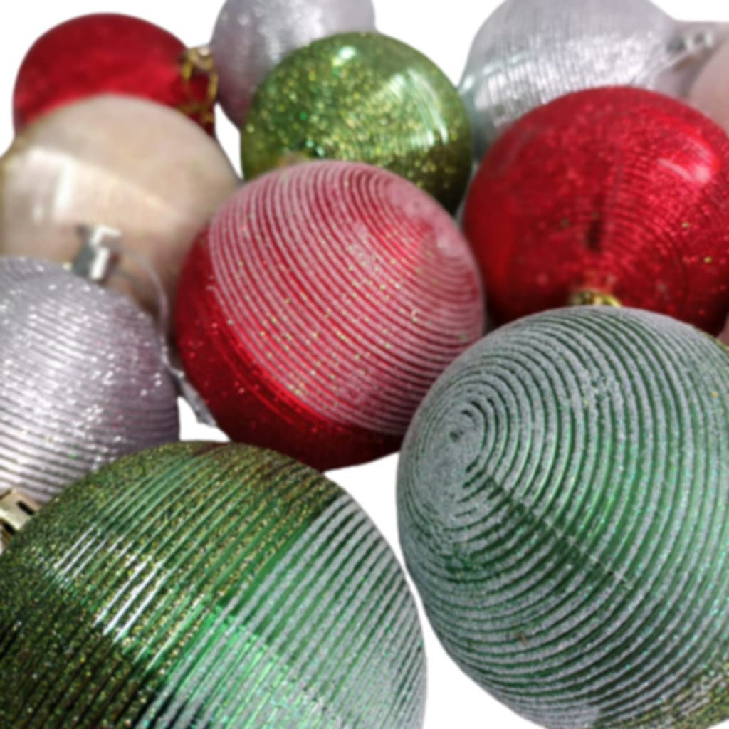 KIT C/3 Bolas de Natal 8CM Enfeite Natalino Artigo de Festa Decoração- CN6535