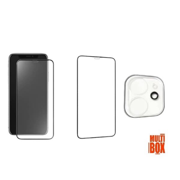 Kit Proteção 3 EM 1: Película 3D Vidro + Película Cerâmica Fosca + Película Câmera Traseira Para Iphone 11