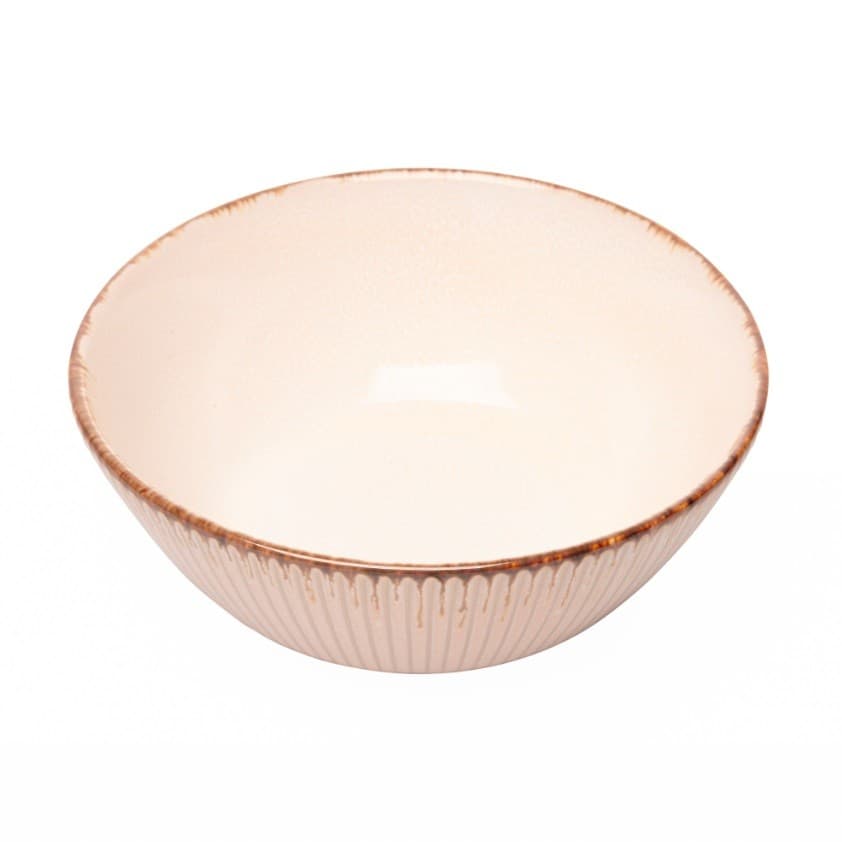 Bowl Linear em Cerâmica Branca 16x7cm - Lyor