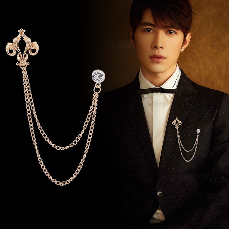 Broches Terno Masculino Corsage Senhoras Emblemas Sofisticados Acessórios De Moda