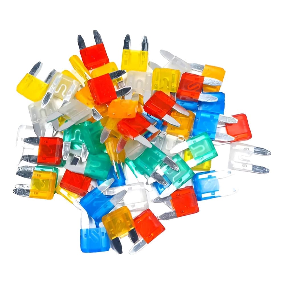 Kit 60 Mini Fusível Lâmina Mini 7,5a - 10a - 15a - 20a - 25a- 30a