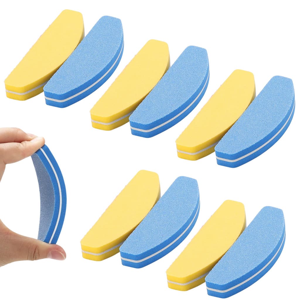 10 Mini Lixa Buffer Colorida Polimento Manicure Ferramenta Grão 100/180