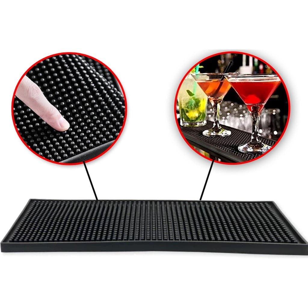 Tapete Escorredor De Copos Silicone Barmat 30x15