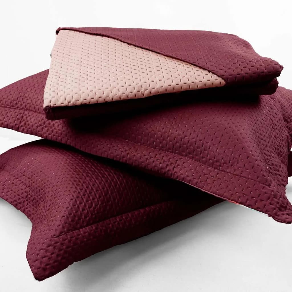 Kit Colcha Eurotextil Siena Double Duas Cores - Solteiro