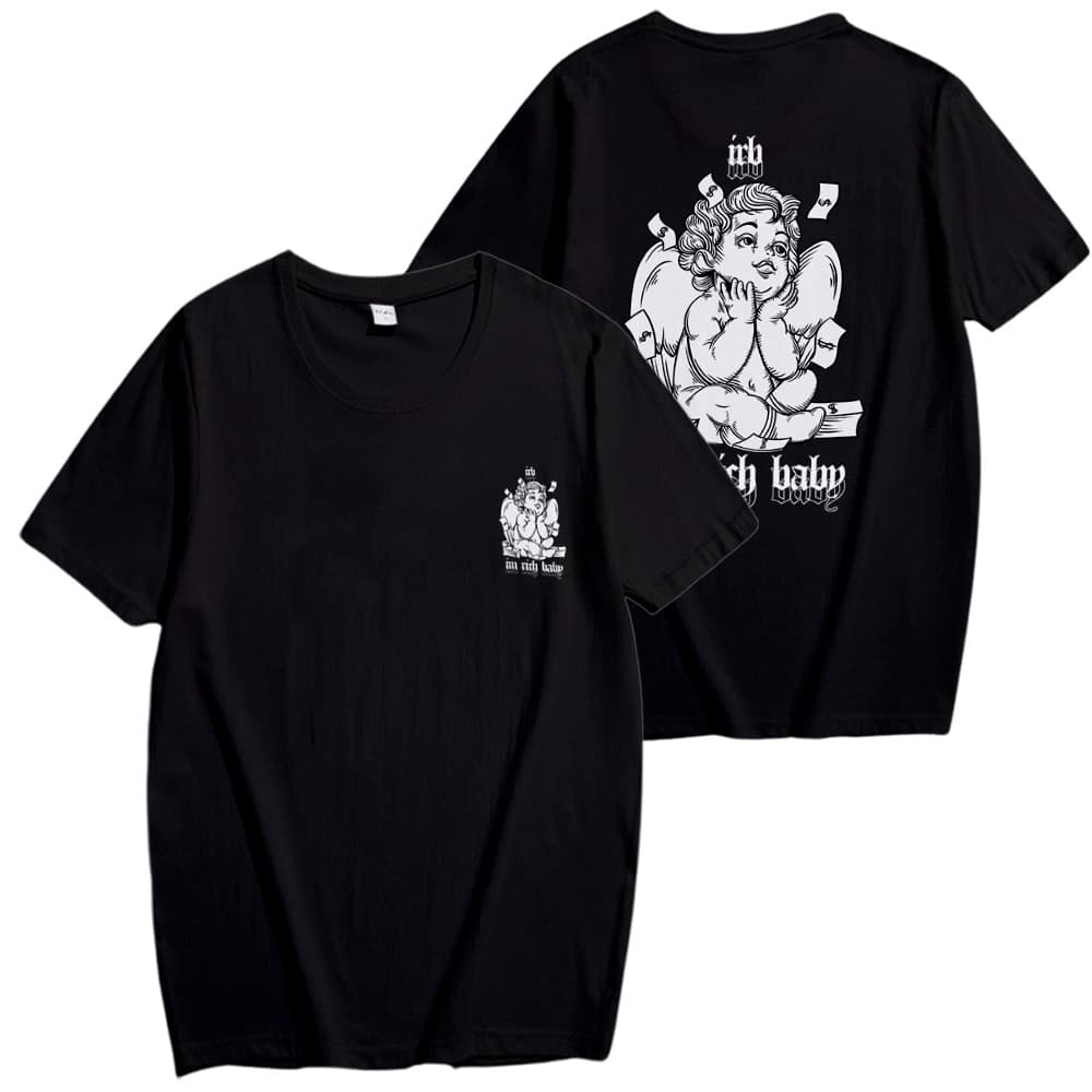 Camisa Camiseta Masculina Anjo Money Streetwear Cartton Style I'm Rich Baby Promoção