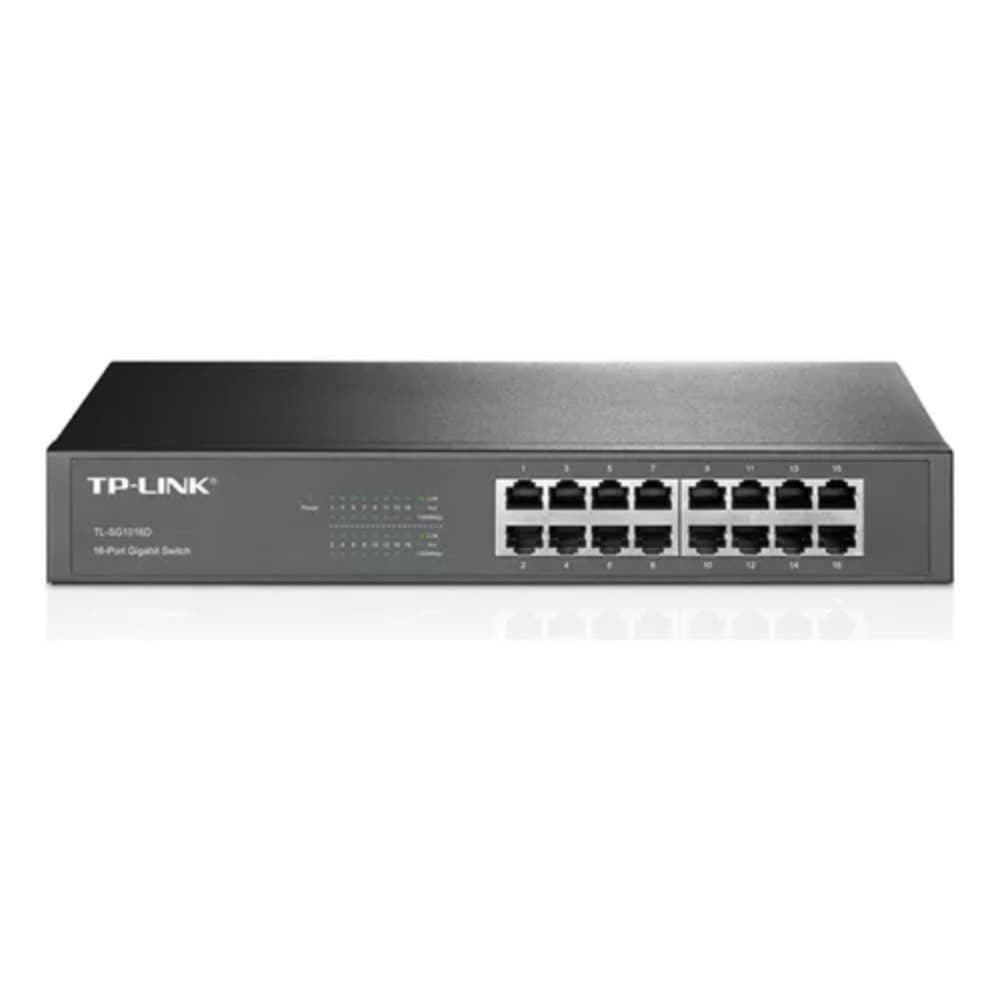 Hub Switch 16 Portas TL-SG1016D 10/100/1000 Gigabit Preto