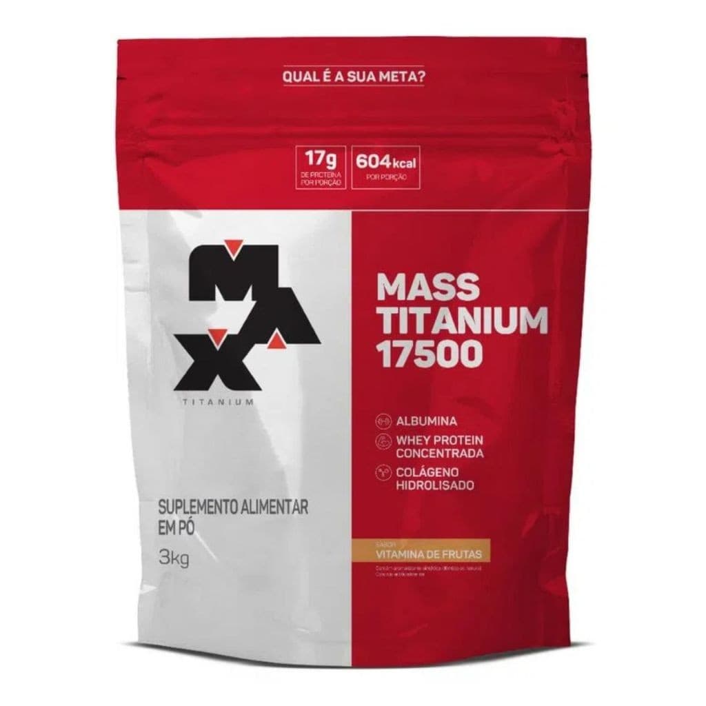 Hipercalórico Mass Titanium 17500 Refil 3kg - Max Titanium