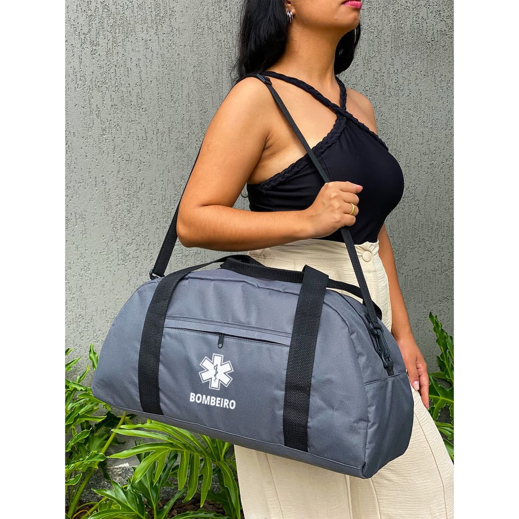 Mala Grande - BOMBEIRO - Estampada Academia Viagem Mala Masculina Feminina Unissex Resistente Fitness