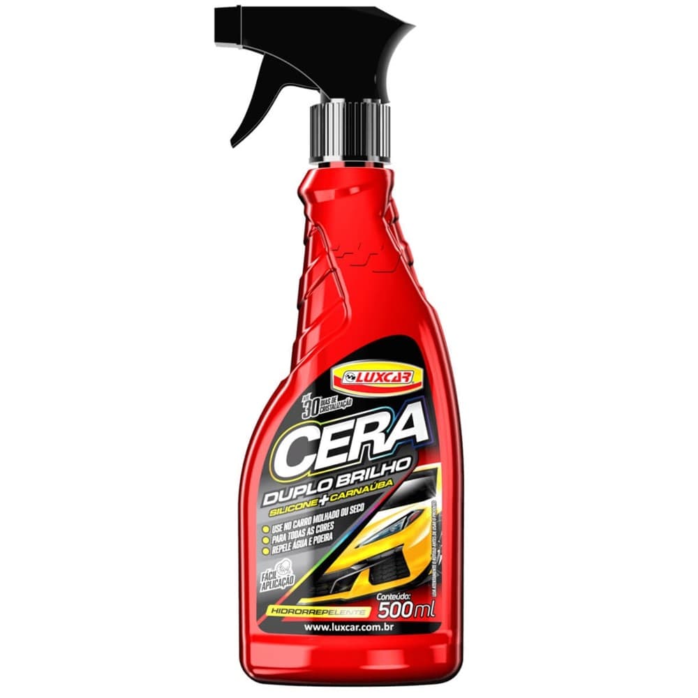 CERA DUPLO BRILHO 500ML LUXCAR