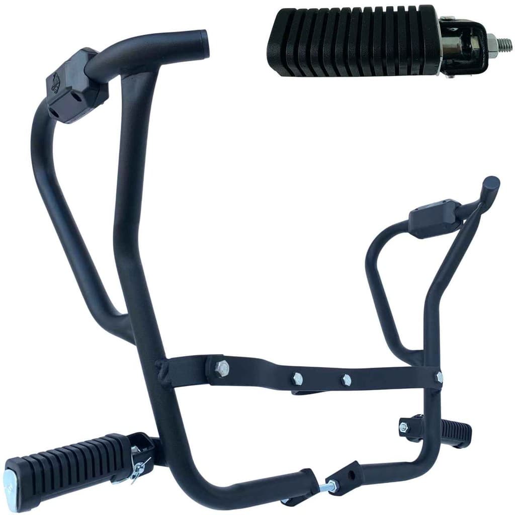 Bros 160 Modelo 2025 Protetor Carenagem Motor Tanque Pedal Mata Cachorro com Pedaleira Retrátil Moto