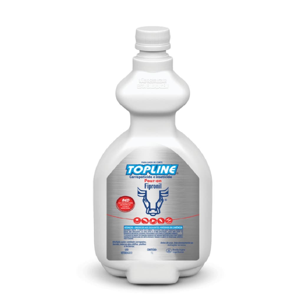Topline Red Pour On 1l - Carrapaticida Para Bovinos