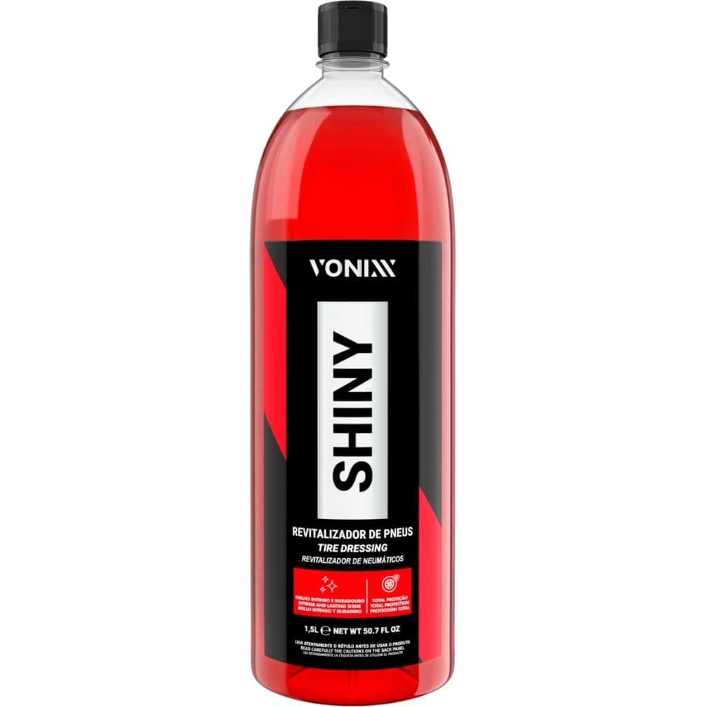 Shiny 1,5L Vonixx  Restaurador de Pneus Pretinho brilho molhado