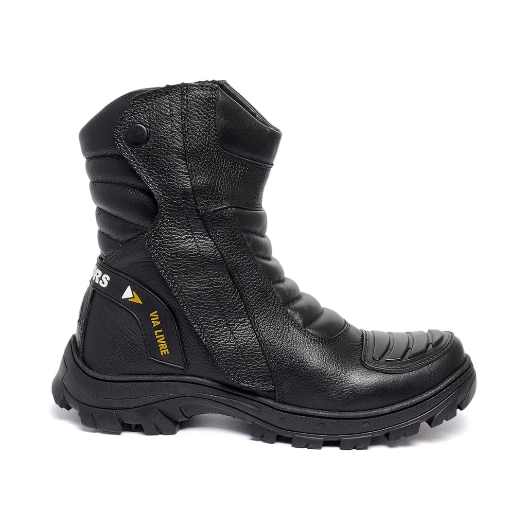 Bota Botina Masculina Reforçada e Resistente Para Motoqueiro Motociclista Motoboy Entregador