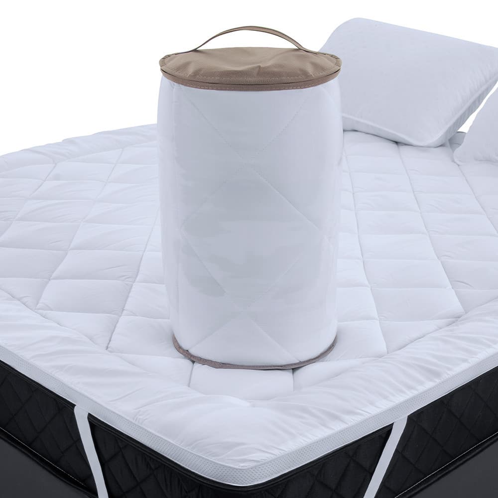 Pillow Top Queen Extra Macio Toque de Pluma 100 Poliéster 600g/m2 158x198cm BF Colchões