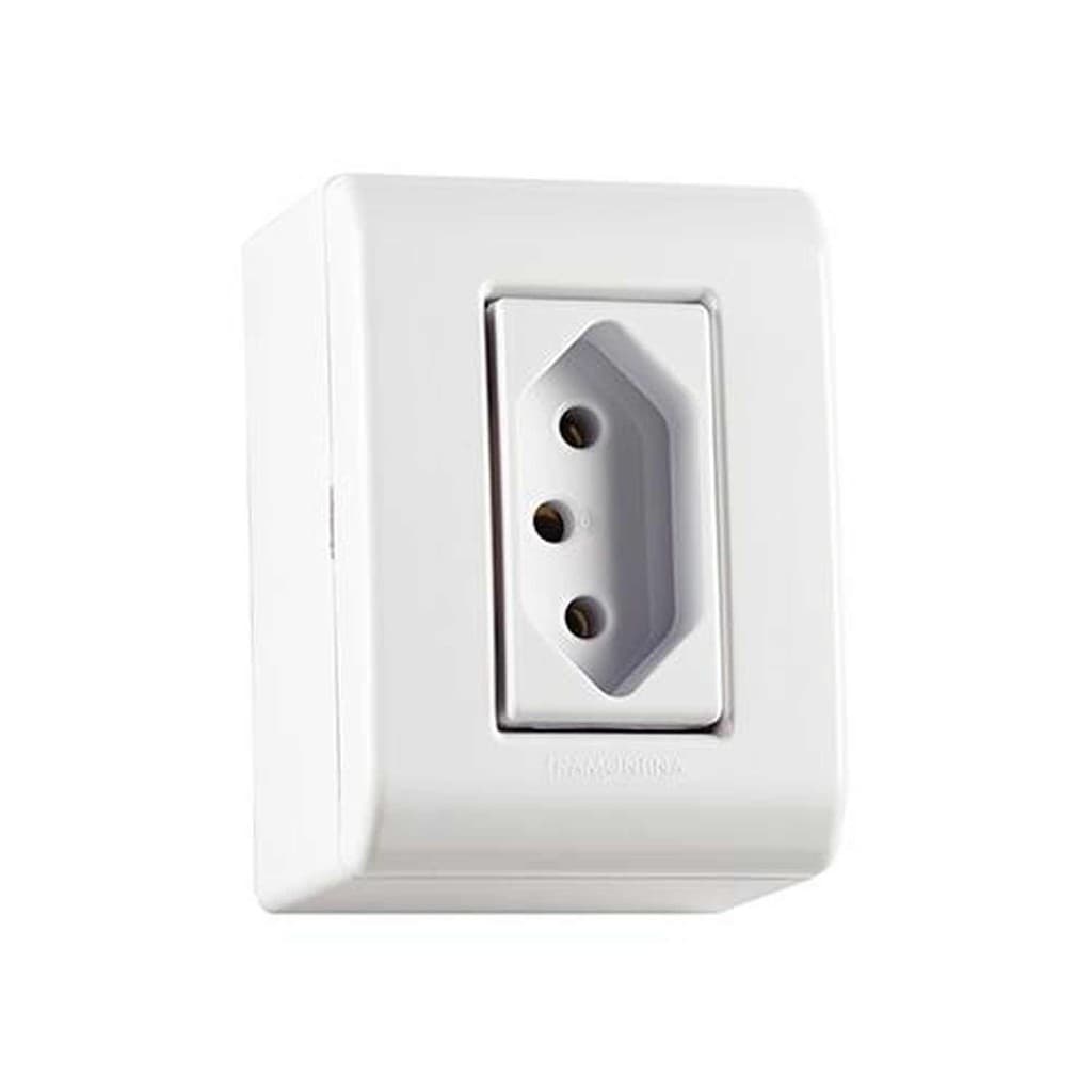 Tomada 20A Linha Lizflex Tramontina - Conjunto de Tomada Elétrica